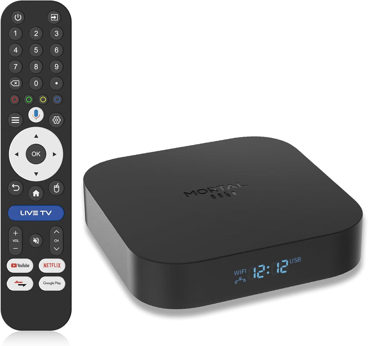 Android 14 TV Box 2026, 8K Ultra HD with 2GB RAM 16GB ROM RK3518 WIFI6