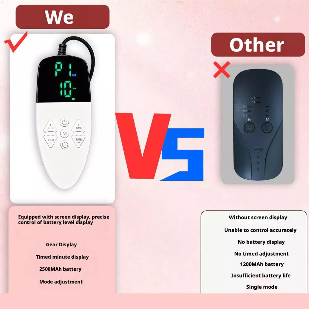 Morfone 72LED 660+850nm NIR +Red Light Therapy Mask With Timer Function For Home