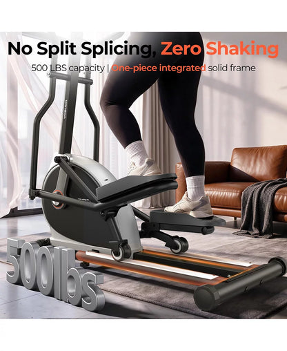 YOSUDA Magnetic Front Drive Elliptical 18.5" Stride, Adjustable Resistance Home Cardio Machine with LCD and Non-Slip Pedals