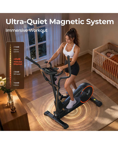 Yosuda EM6 Compact Elliptical Machine for Home, 16-Level Magnetic Resistance