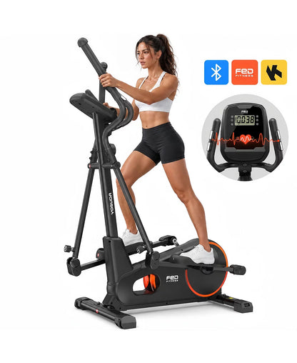 Yosuda EM6 Compact Elliptical Machine for Home, 16-Level Magnetic Resistance