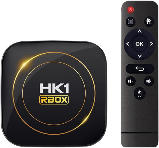 Android TV Box 2026, Android 12.0 TV Box with 8K Decoding 4GB RAM 32GB ROM Allwinner H618 Quad-Core, 2.4GHz/5.0GHz WiFi6 Bluetooth 4.0+, Support H.265/USB 2.0/8K Ultra HD