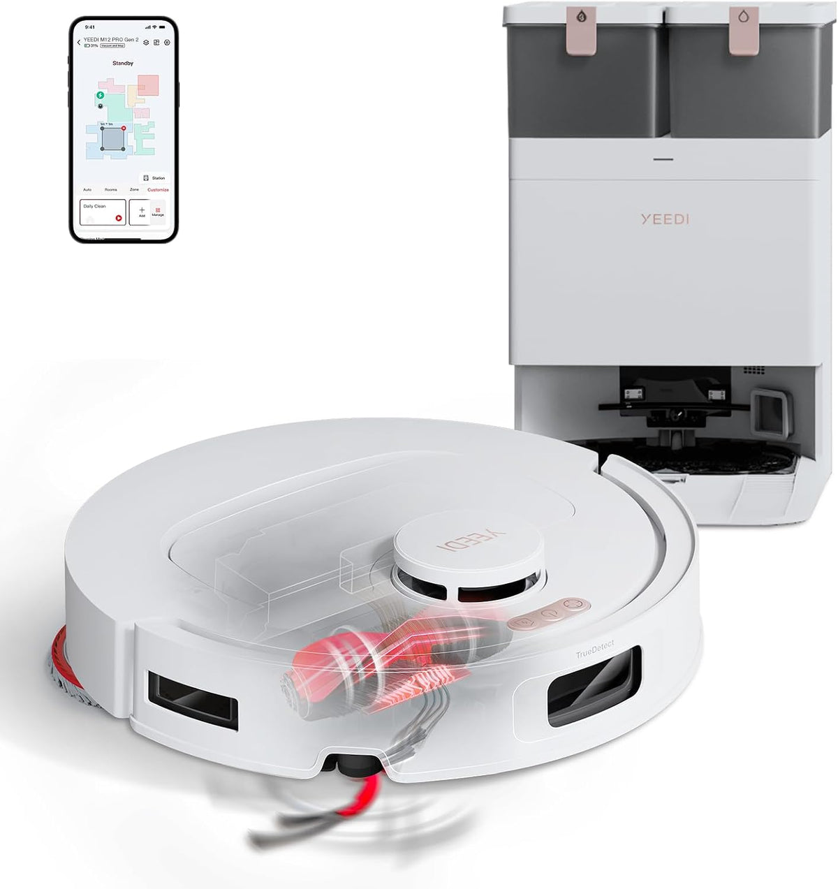 Robot Vacuum and Mop, 25000Pa Suction