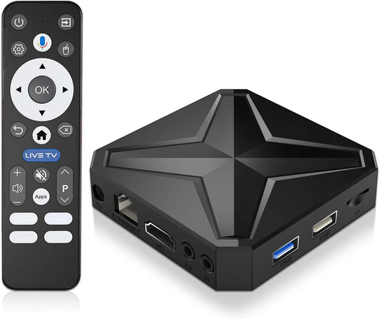 Android TV Box 2026, Android 14 TV Box Support 4K 8K WiFi 6 2.4G/5.8G Dual-Band WiFi 100M Ethernet, Smart Box for TV with 2GB 16GB RK3518 Quad-core CPU Bluetooth 5.4 USB 3.0
