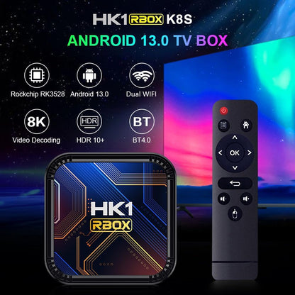 Android 13.0 TV Box, Android Box 2026 with 3D 8K 4GB RAM 32GB ROM RK3528