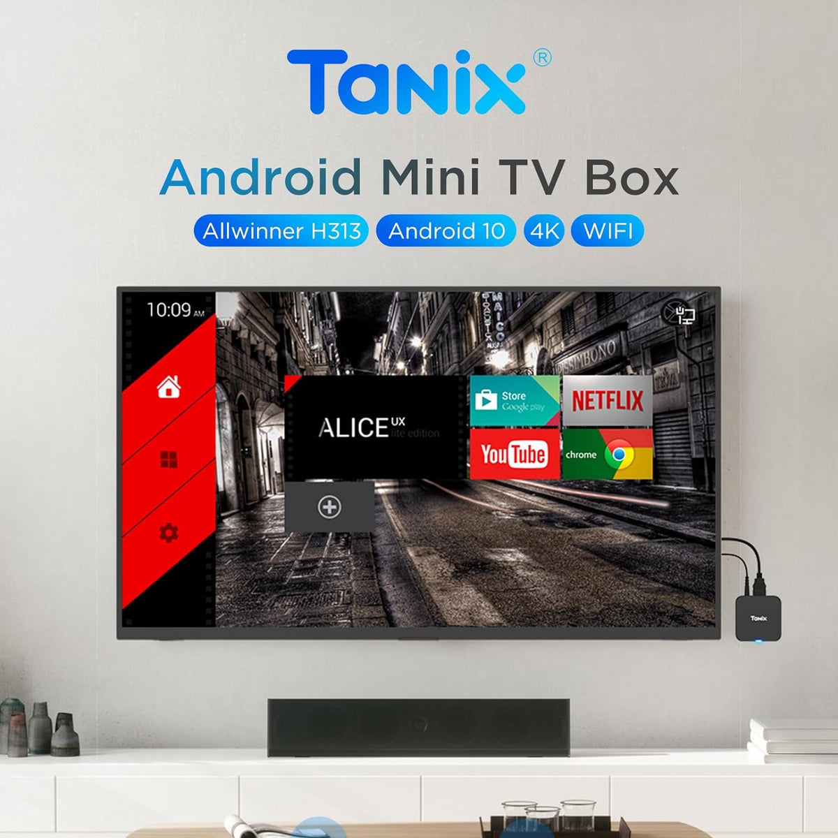 Android TV Box 10.0, Tx1 Mini Tv Box 2GB RAM 16GB ROM Allwinner H313
