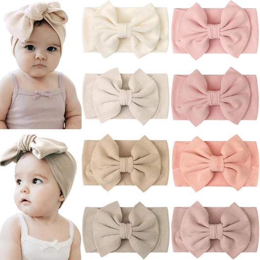18pcs Baby Nylon Headbands Hair Bow Elastics Hairbands Hair Accessories for Baby Girls Newborn Infant Toddlers Kid