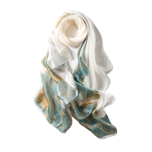 Fashion Scarves Scarf 100% Silk Feeling Scarf Silk Like Scarves Long Lightweight Sunscreen Shawls for Women