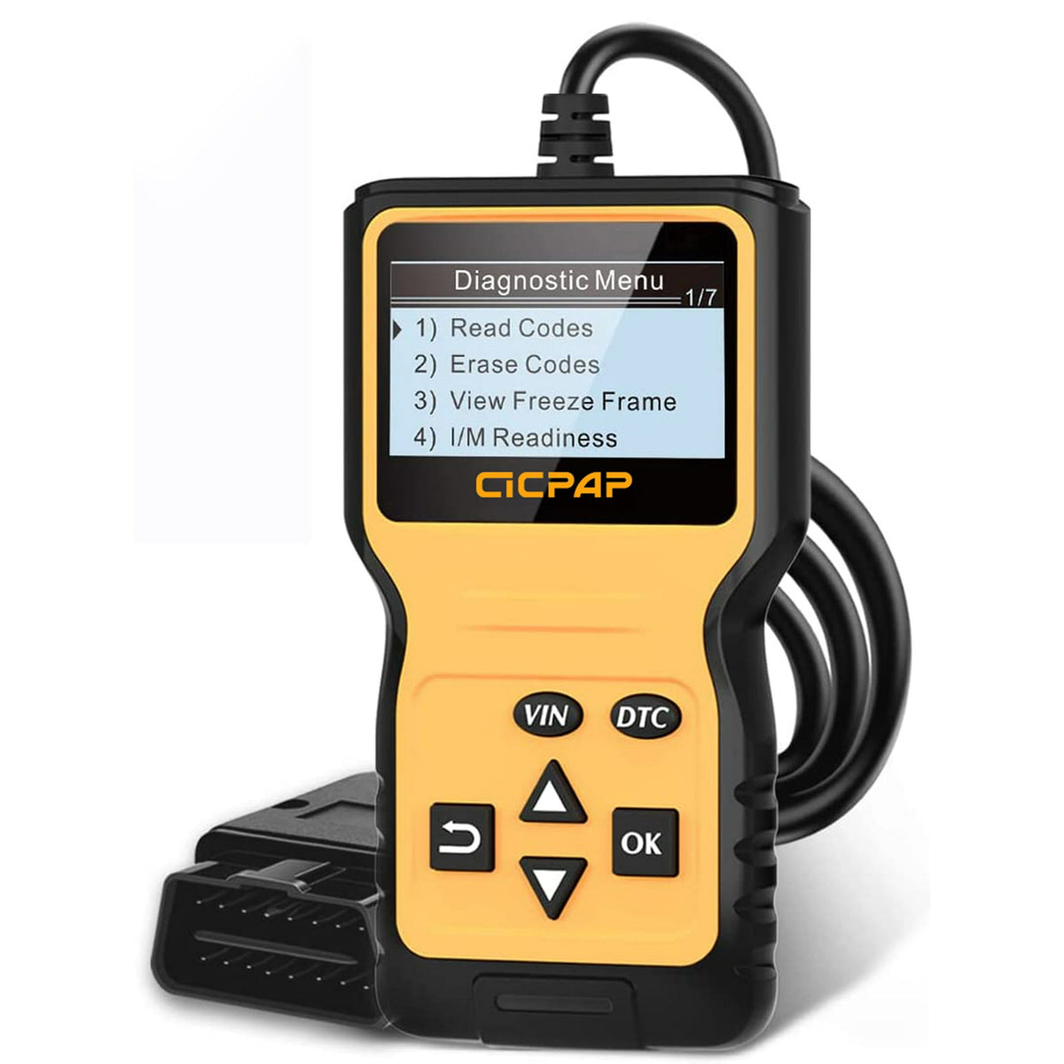 Car OBD2 Scanner Diagnostic Tool, CICPAP Engine Fault Code Reader for All OBD II Protocol Cars since 1996, Professional Car Code Readers & Scan Tools