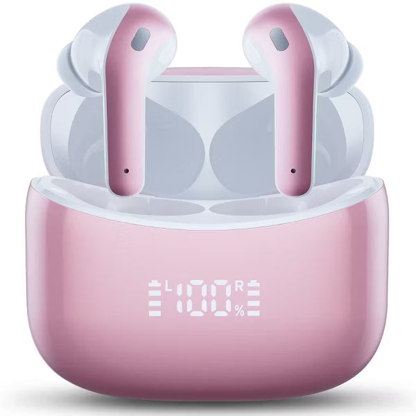 VEATOOL X15 Wireless Earbuds Bluetooth 5.3 Headphones,72H Hi-Fi Stereo Deep Bass Earphones with Noise Cancelling Mic