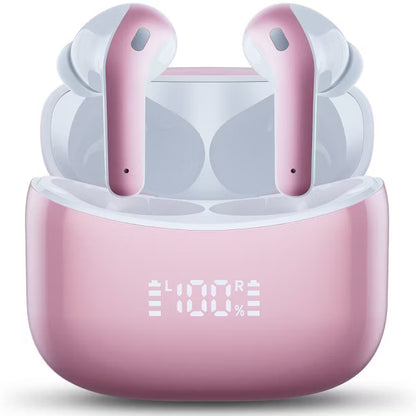VEATOOL X15 Wireless Earbuds Bluetooth 5.3 Headphones,72H Hi-Fi Stereo Deep Bass Earphones with Noise Cancelling Mic
