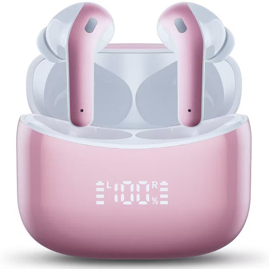 VEATOOL X15 Wireless Earbuds Bluetooth 5.3 Headphones,72H Hi-Fi Stereo Deep Bass Earphones with Noise Cancelling Mic
