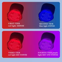 Morfone 56LED 450nm 630nm 850nm Near Infrared Red Light Therapy Cap Hair Growth Cap
