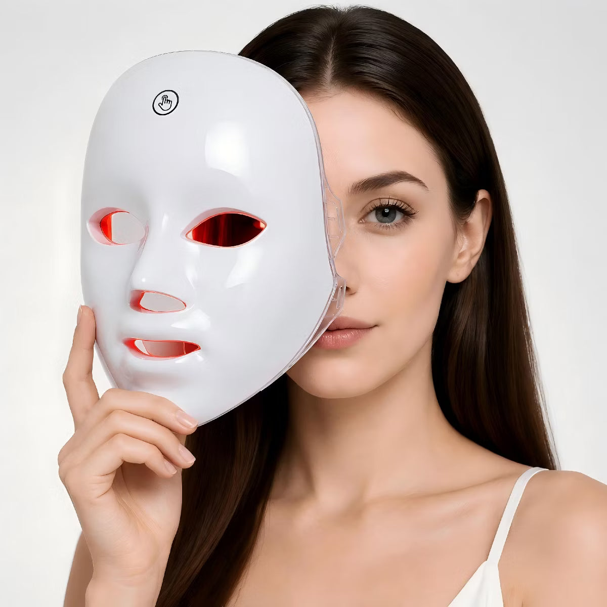 Morfone Led Red Light Therapy Mask For Face,7 Colors Red Light Mask,Full Face Coverage,Rechargeable Led Mask Skincare Gift For Women Wife Mom