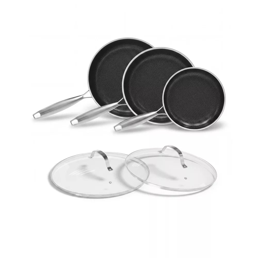 Garvee Non Stick Frying Pans Set, Hybrid Stainless 8/10/11", Oven Safe, Dishwasher