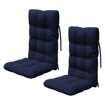 Garvee Rocking Chair Cushion, Tufted Thick Seat, Ties, Waterproof, High Back, Patio