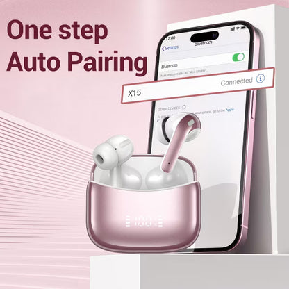 Wireless Charging Bluetooth Earbuds, Hi-Fi Stereo, Touch, IPX Waterproof, Mic – iPhone, Samsung & Android