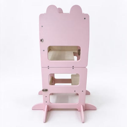 Garvee Toddler Step Stool, Adjustable Kitchen Helper, Anti-Slip, Safety Rails, Age1-3