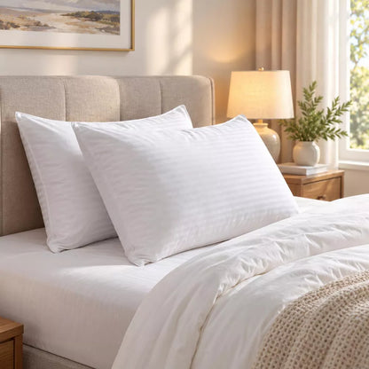 Bed Pillows Hotel Collection Bed Pillow King Size Set of 2 Soft Down Alternative Pillow for Sleeping, Soft Support for Back, Stomach or Side Sleepers