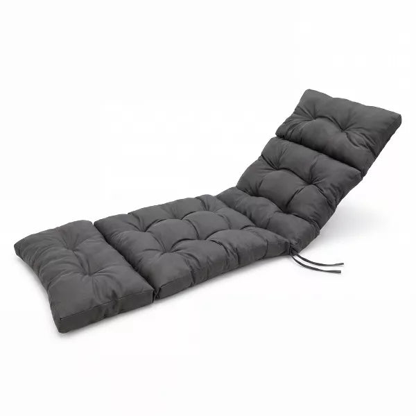 Garvee 44x19x4 Inch Chaise Lounge Cushion – Tufted Thick High Elasticity Outdoor Pad with Non-Slip Bottom for Pool, Deck, Lawn Furniture