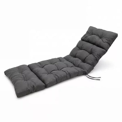 Garvee 44x19x4 Inch Chaise Lounge Cushion – Tufted Thick High Elasticity Outdoor Pad with Non-Slip Bottom for Pool, Deck, Lawn Furniture