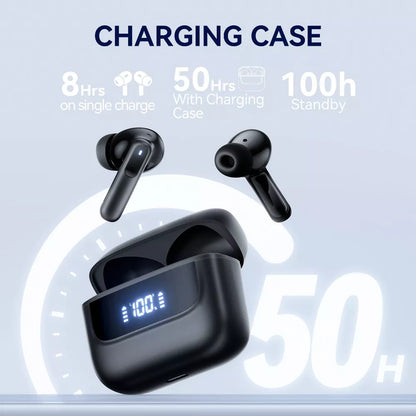 VEATOOL Wireless Earbuds Bluetooth Headphones V5.4 Stereo Ear buds with Noise Cancelling Mics 50H Playback Mini Case