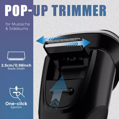 Hoey Electric Shaver 3D Floating Rotary Head Waterproof Wet Dry for Men