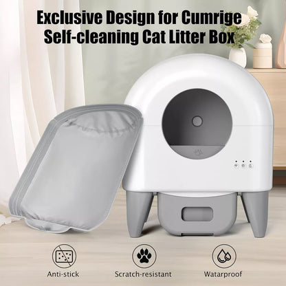 Cumrige Self Cleaning Litter Box Waterproof Pad-(Two Pack).